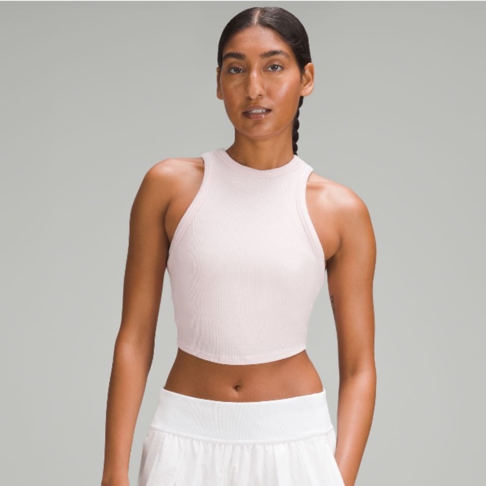 Lululemon Athletica Light Pink Ribbed Tank